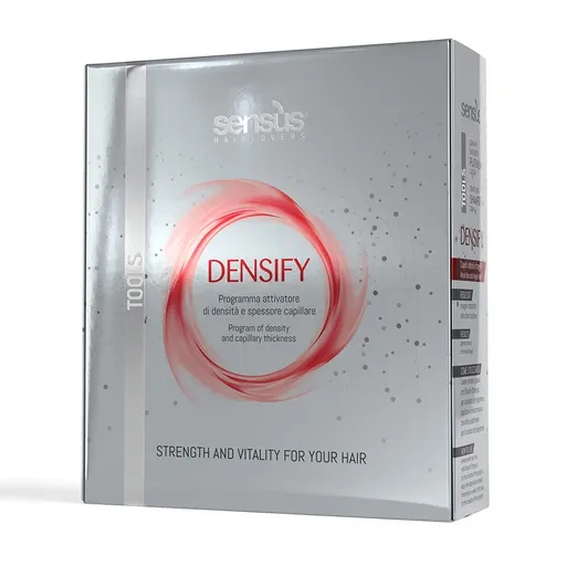 Kit pentru Densifierea Parului Sampon + Ser Energizant Sensus Densifying 250 ml + 12 x 10 ml