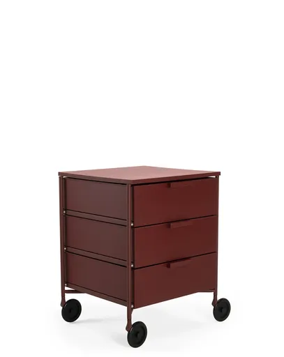 Comodă de birou MOBIL MAT 3 cu roți, mai multe culori - Kartell Culoare: mov-prună mat