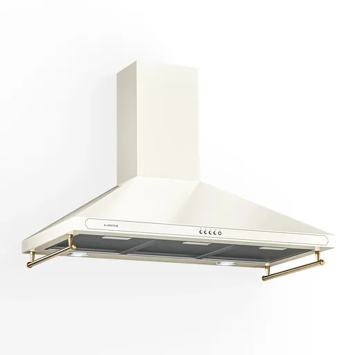 Klarstein Victoria 90, hotă extractoare, 90 cm, design retro, 644,5 m³ / h, 2 lumini LED