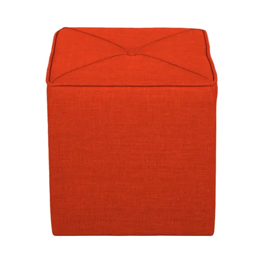 Taburet, Atelier del Sofa, 558ZEN1381, Lemn de brad, Caramiziu