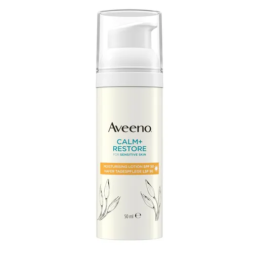 Aveeno Loțiune hidratantă SPF 50 Calm+Restore™ (Moisturising Lotion) 50 ml
