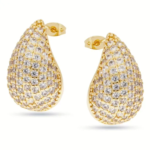 Liu Jo Cercei placați cu aur cu pietre de zircon cubic Tear Drop Essential LJ2719