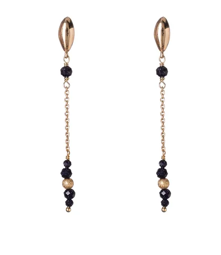 Alisia Cercei cu lanț placat cu aur și piatră sintetică de nisip AL5249.01.000