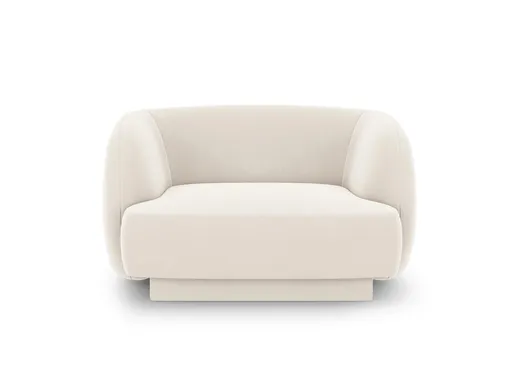 Fotoliu, Miley, Micadoni Home, BL, 109x85x74 cm, catifea, bej deschis