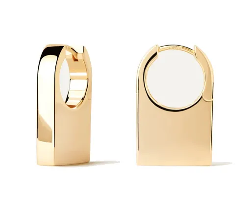 PDPAOLA Cercei originali placați cu aur Chicago Essentials AR01-C33-U