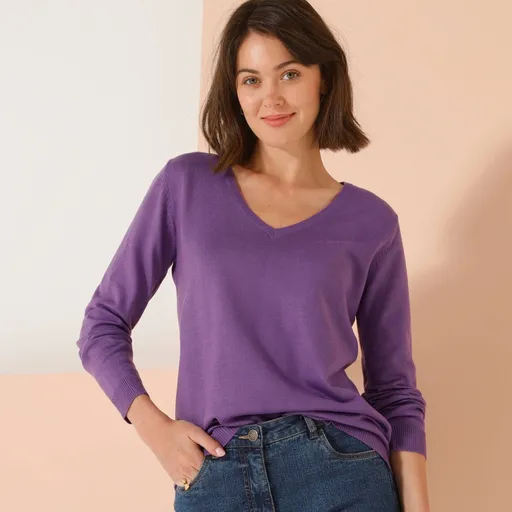 Pulover cu decolteu în V