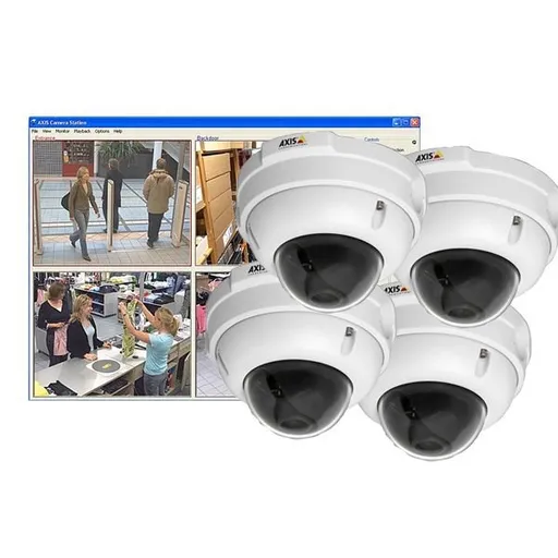 KIT format 4 camere AXIS M3004-V ce include un CD -  AXIS Camera Companion video management software ce
