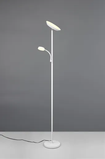 Lampadar Specter, RL NOW, 25/9.3x178 cm, 17W/4.5, 2x SMD, metal, alb mat
