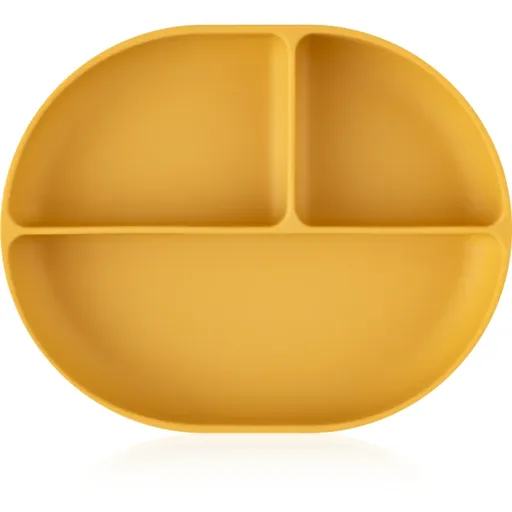 Petite&Mars Take&Match 6m+ farfurie compartimentată cu ventuză Intense Ochre 1 buc