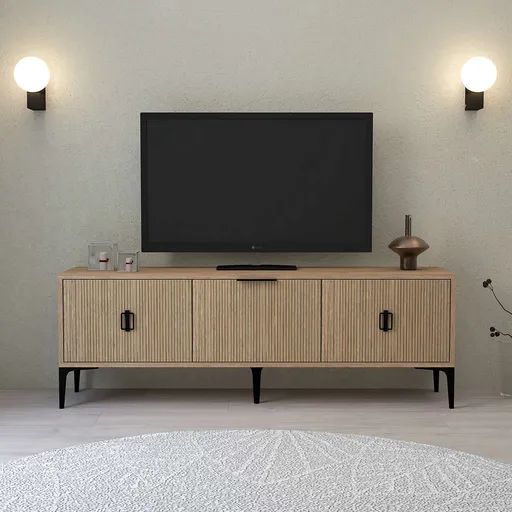 Comoda TV, Hanah Home, 3503 Neva, 150x49.5x35 cm, PAL, Maro