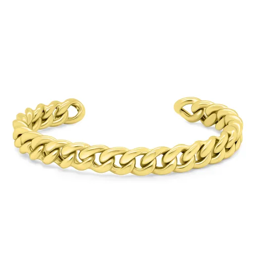 Brilio Silver Brățară solidă placată cu aur BRC99Y0