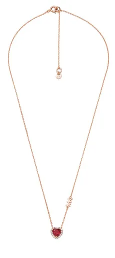 Michael Kors Colier frumos placat cu aur cu zircon Pavé Heart MKC1520BG791