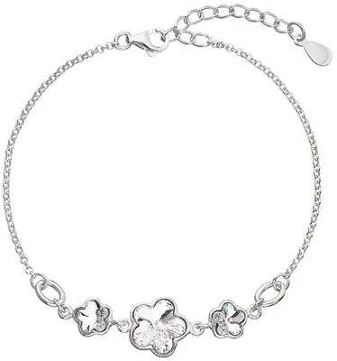 Evolution Group - Pavona Brățară din argint cu cristale Swarovski 33112.1