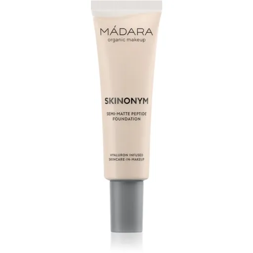 MÁDARA Skinonym Semi-Matte Peptide machiaj persistent cu peptide culoare Porcelain 10 30 ml
