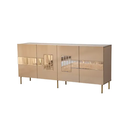 Consola, Hanah Home, Paris, 180x80x40 cm, Bronz / Aur