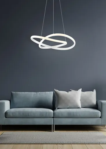 Lustra Course, RL, 60x150 cm, 27.5W, 1x SMD LED, metal, alb mat