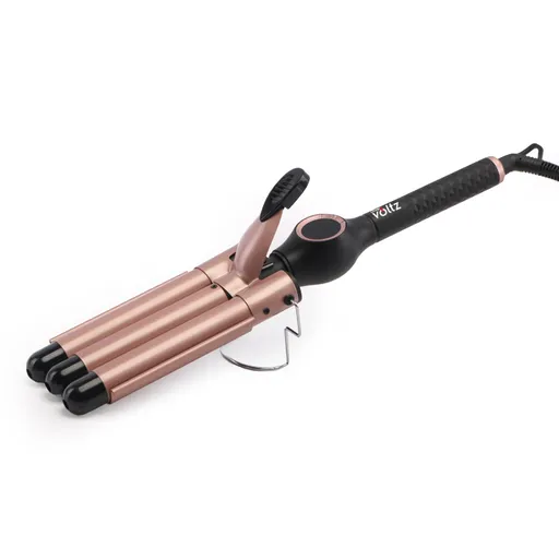 Ondulator retro pentru par Oliver Voltz OV51102D, 60W, Ceramica, 140-200°C, LED display, Golden Rose