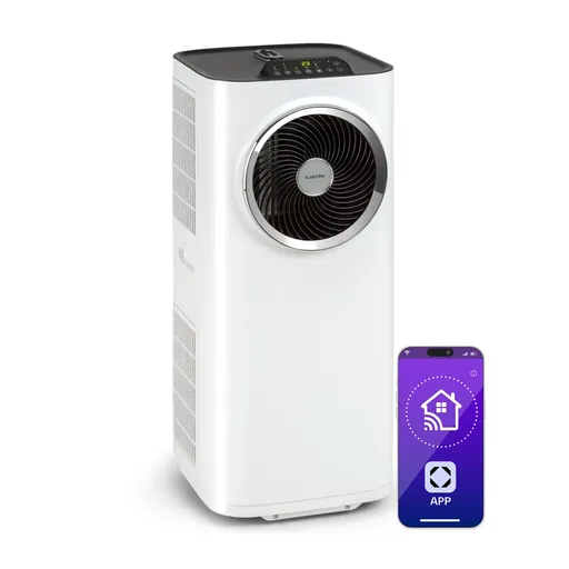 Klarstein Kraftwerk Smart 10K, aer condiționat portabil, 3 în 1, 10.000 BTU, control prin aplicație, albă