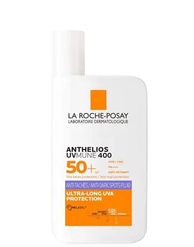 La Roche Posay Fluid cu efect protector împotriva apariției petelor pigmentare SPF 50+ Anthelios UVMune 400 (Anti-Dark Spots Fluid) 50 ml