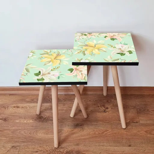 Set masute 2 piese, Hanah Home, 2Shp168, Multicolor