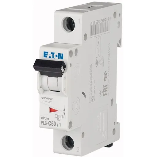 Siguranta automata 1P 50A Eaton PL6-C50/1 286538