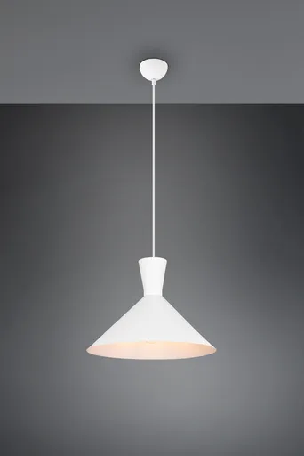 Lustra Enzo, RL, 35x150 cm, 28W, 1x E27, metal, alb mat