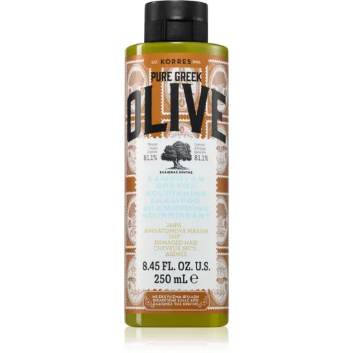 Korres Pure Greek Olive Sampon pentru par uscat si deteriorat 250 ml