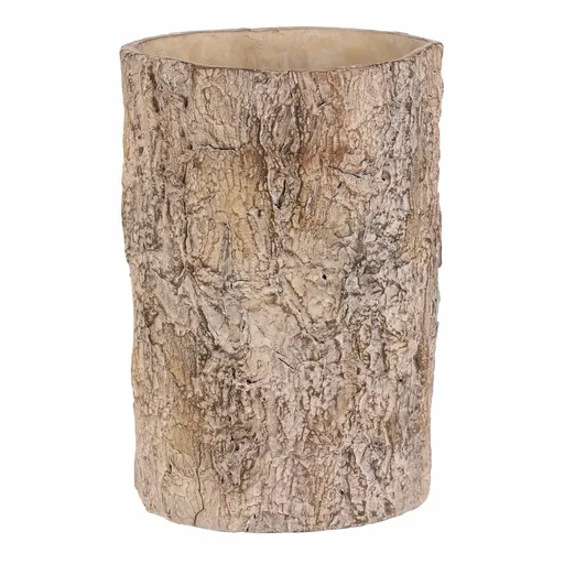 Husă pentru flori imitație de scoarță de copac, 18x 18 x 26 cm, beton, 18 cm