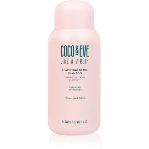 Coco & Eve Like A Virgin Clarifying Detox Shampoo curatarea profunda a scalpului cu efect detoxifiant 280 ml