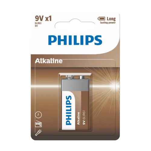 Philips Baterie 9 V Entry Alkaline, 1 buc.