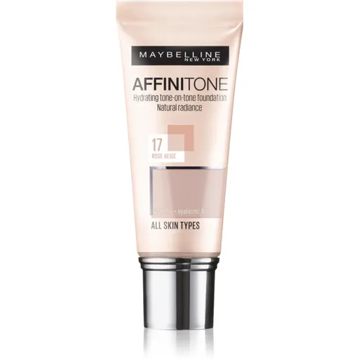 MAYBELLINE NEW YORK Affinitone make up hidratant culoare 17 Rose Beige 30 ml