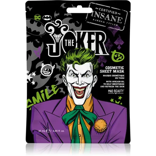 Mad Beauty Joker Sheet Mask mască textilă hidratantă 1 buc