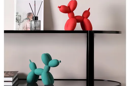 Set de obiecte decorative, CY0415, Poliester, Turcoaz / Roșu