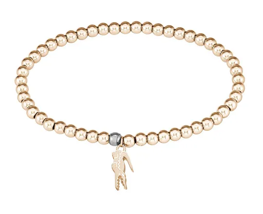 Lacoste Brățară cu mărgele din oțel placat cu aur 2040333