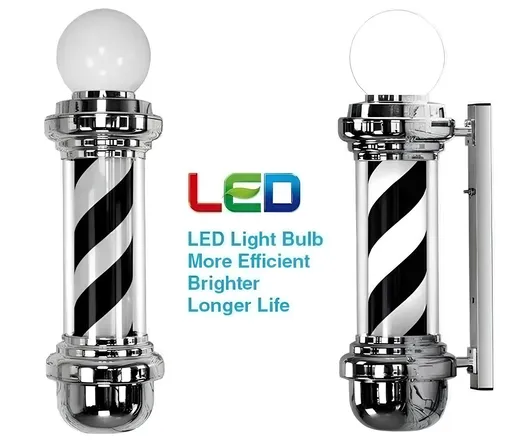 Reclama Luminoasa Frizerie/Barber American Black Pole 72cm,  82cm sau 107cm