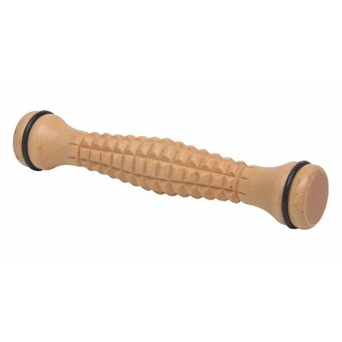Rolă de masaj de presopunctură din lemn pentrupicioare , 22 x 4 cm