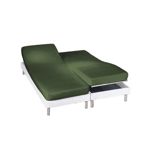 Cearșaf cu elastic pentru patul reglabil Colombine, adâncime colț 26 cm, confecționat din jersey