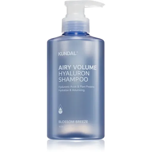 KUNDAL Airy Volume Hyaluron Shampoo sampon hidratant pentru volum și strălucire 500 ml