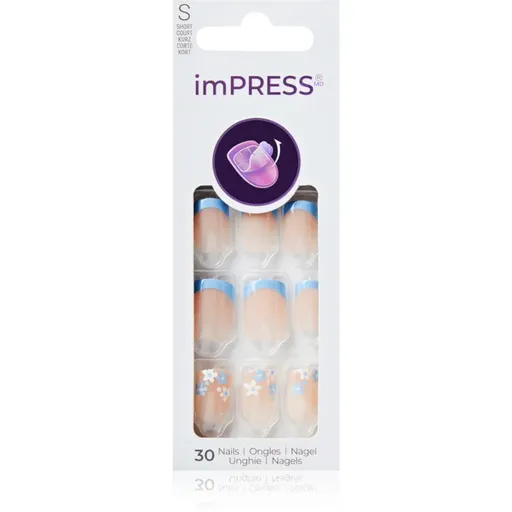 KISS imPRESS The No Glue Mani unghii artificiale autoadeziv 30 buc