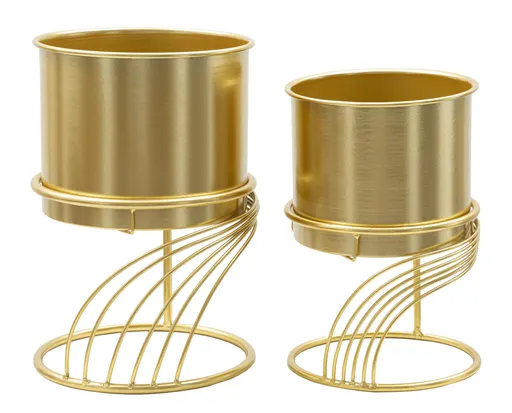 Mauro Ferretti Set 2 Bucati Suport Vază Spirala  cm Ø 23X35-20X30 | Aosom Romania
