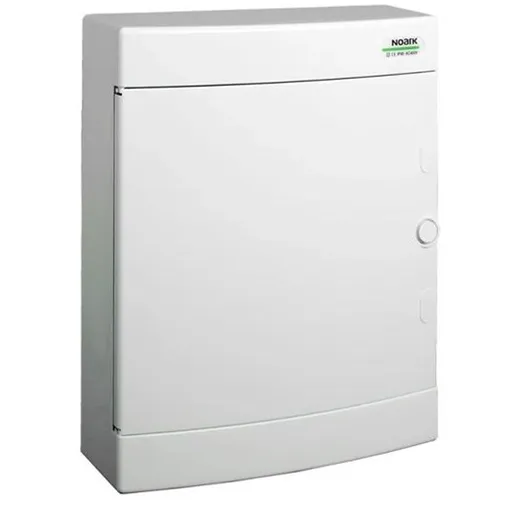 Cofret de distributie din plastic, Noark 101507 PNS 24W, montare aparenta, usa alba, IP40, 2 randuri, 2x12 module