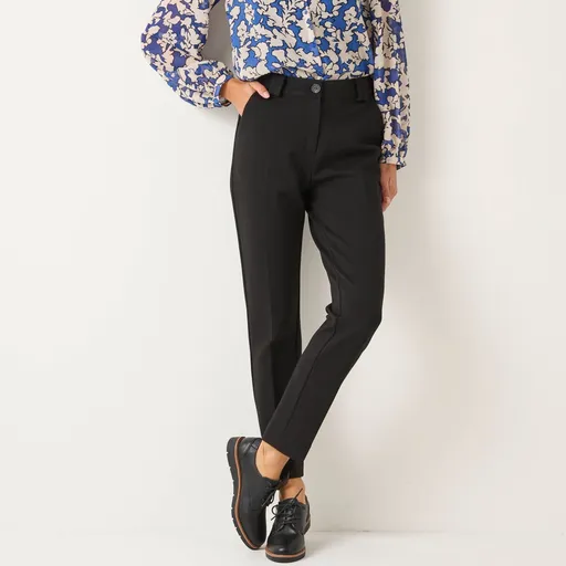 Pantaloni țigară tricotați Milano în culori uni