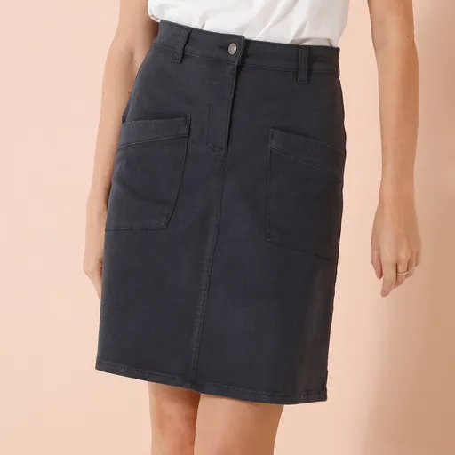 Fustă prelungită cu buzunare