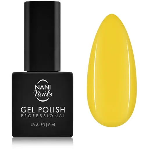 NaniNails NANI Professional lac de unghii sub forma de gel culoare Bitter Yellow 6 ml