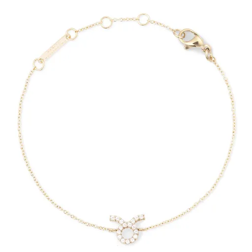 Daniel Wellington Brățară tip lănțișor placată cu aur cu simbolul zodiacal Taur Crystal Zodiac DW00400908