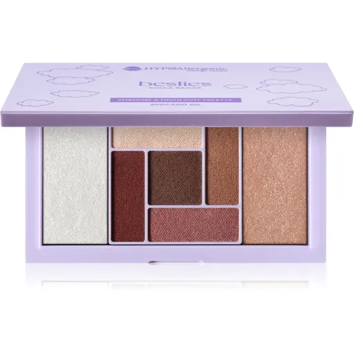 Bell Hypoallergenic Besties paletă cu farduri de ochi și iluminator 001 15.5 g