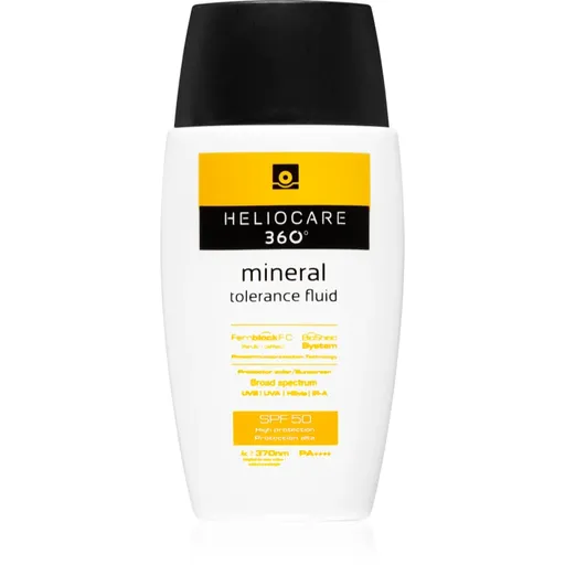 Heliocare 360° Mineral Tolerance Fluid fluid protector cu minerale pentru fata SPF 50 50 ml
