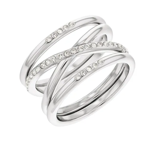 Calvin Klein Inel modern din oțel cu cristale Minimal Linear 35000203 56 mm