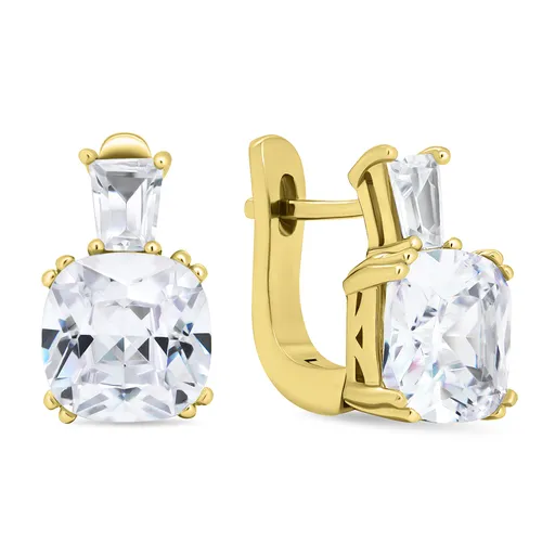 Brilio Silver Cercei atemporali cu pietre de zircon EA633Y