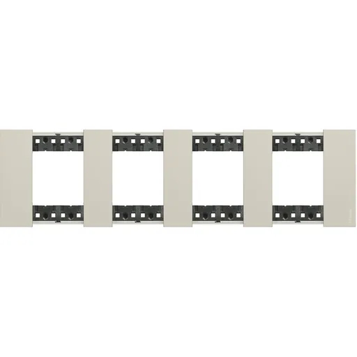 Rama ornament 2x4P Bticino Living Now KA4802M4KM, nisip